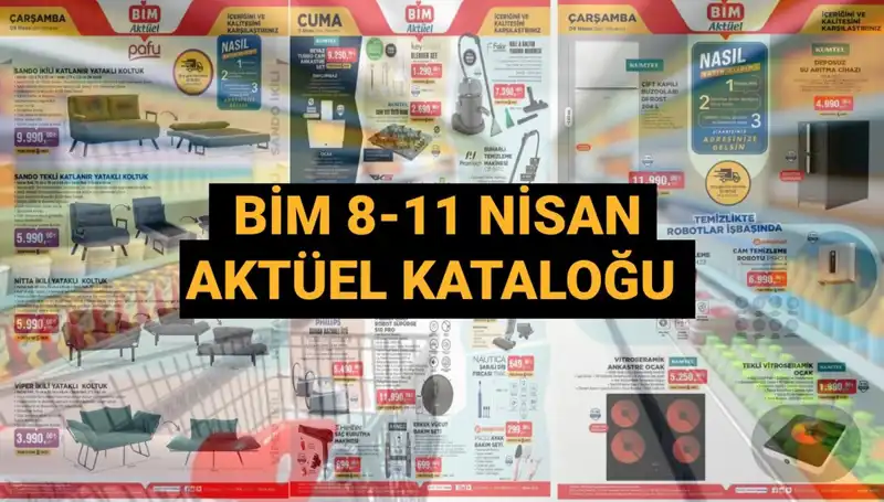 BİM 8-11 Nisan 2025 Kataloğu: İhtiyacınıza Uygun Fırsatlar!