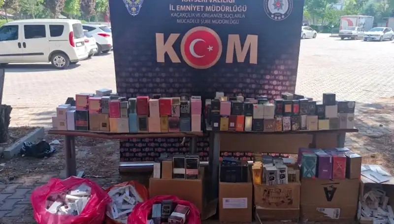 Kayseri’de Kaçak Parfüm Operasyonu: İki Kişi Gözaltına Alındı