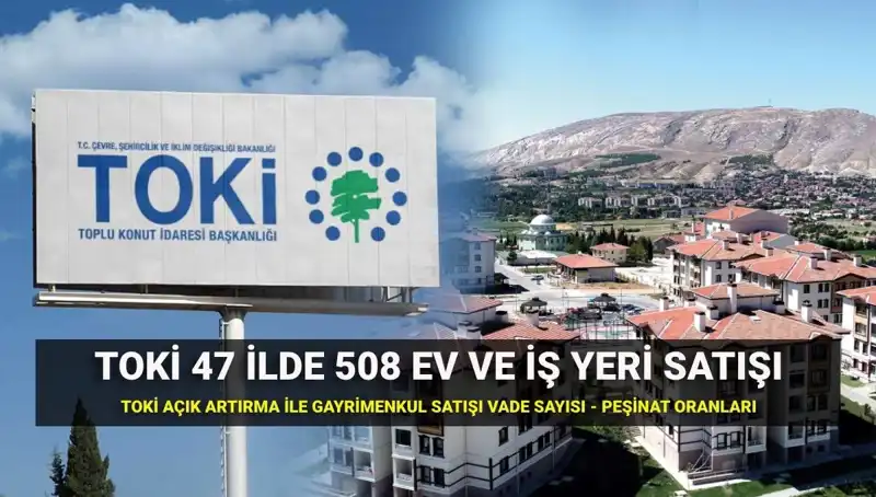 TOKİ 508 Konut ve İş Yeri Satışı: Detaylar, Tarihler ve Peşinat Bilgileri