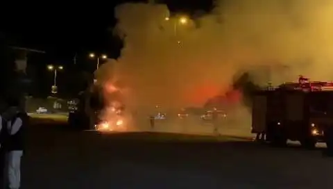 Zonguldak'ta Seyir Halindeki TIR Alev Alev Yandı, Panik Hüküm Sürdü!