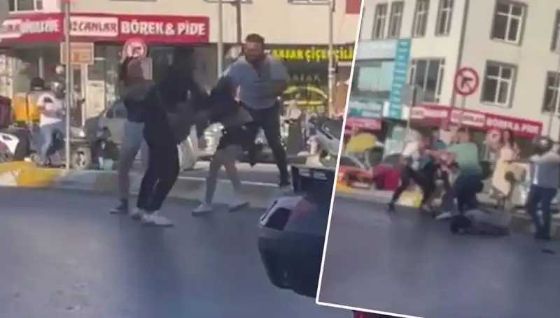 Esenyurt'ta Motosikletli İki Kadına Yapılan Öldüresiye Dayak Olayı Şok Etti